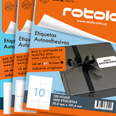 Etiquetas formato Carta