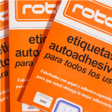 Etiquetas manuales borde azul